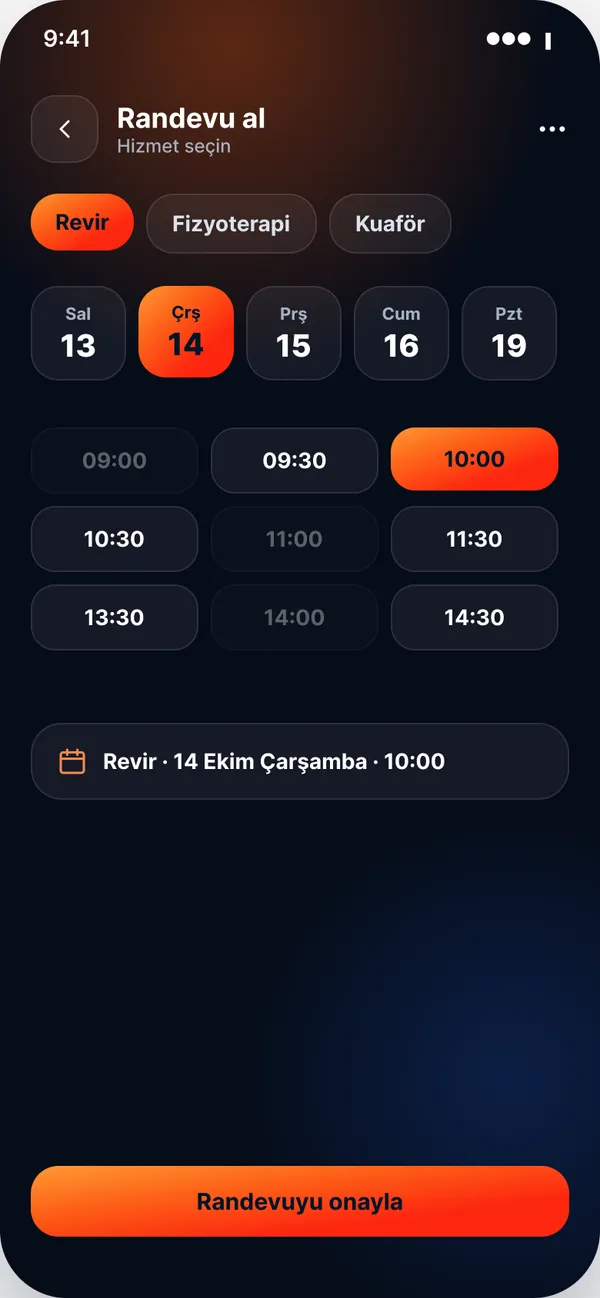 Intranet Bizz — Mobile · Appointment