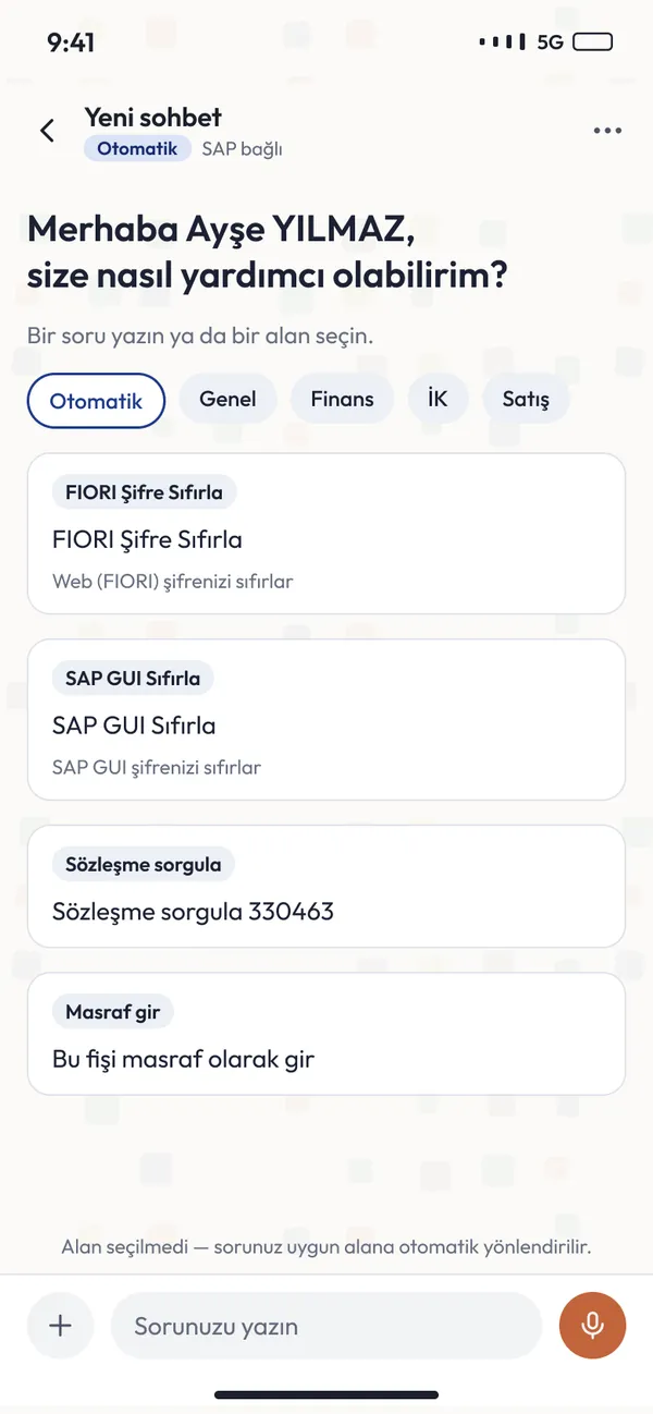 Bizz AI Workspace — Mobile · Chat